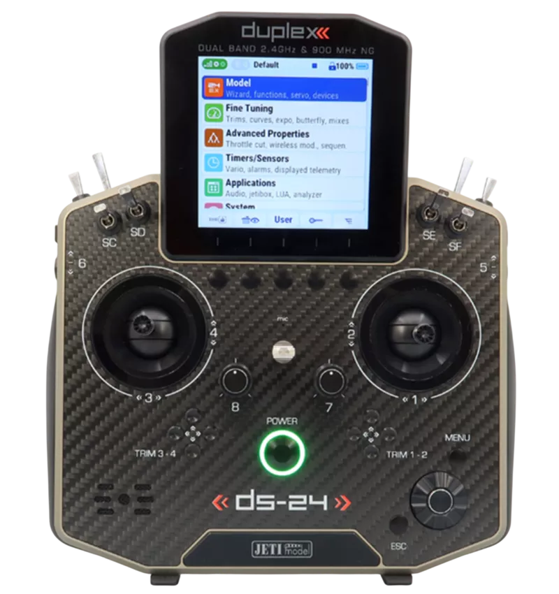 Jeti - Transmitter Duplex DS-24 II Carbon Line Multimode - Bronze (With Receiver REX 12 Assist)